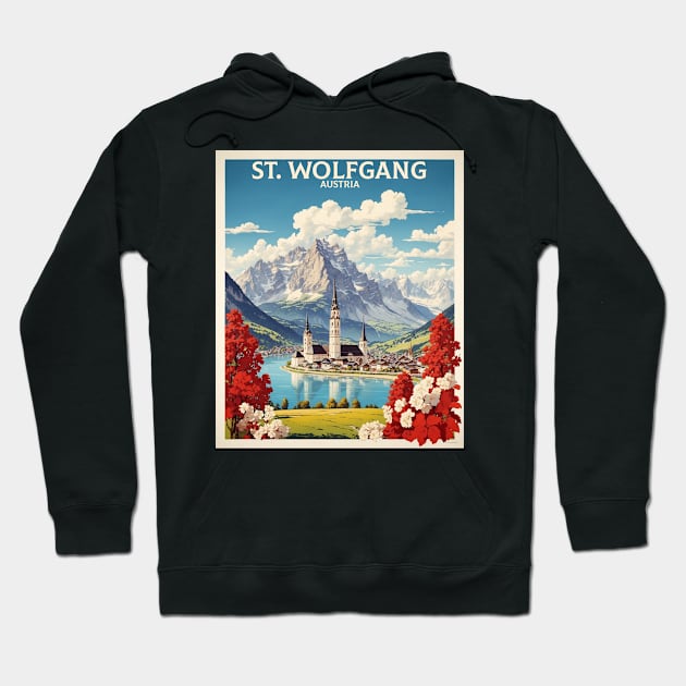 St Wolfgang Austria Vintage Travel Poster Tourism Hoodie by TravelersGems